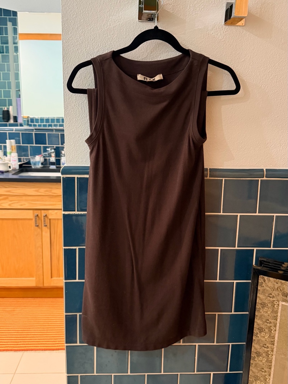 Flax Tunic + Trouser Coord Set in Brown